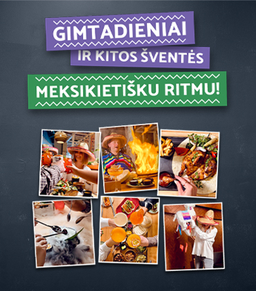 Gimtadieniai ir kitos šventės meksikietišku rimtu