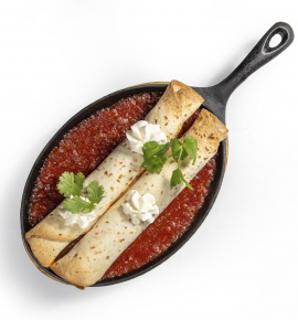 Enchilada with chicken and sweet potato