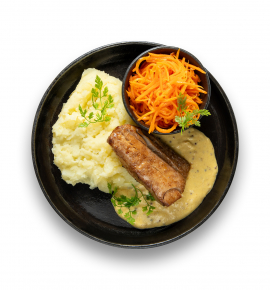 Cod with mustard sauce